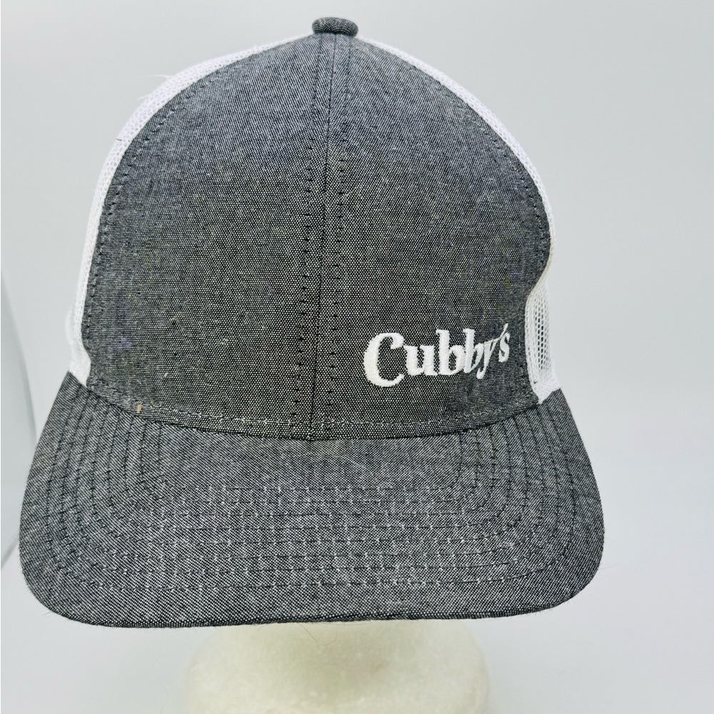 Cubby’s Convenience Store Hat Cap Mesh Strapback Gray White Outdoor Cap.